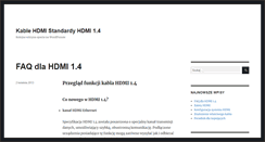 Desktop Screenshot of kabelhdmi.pl